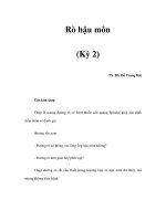 Rò hậu môn (Kỳ 2) ppt