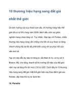 10 thương hiệu hạng sang đắt giá nhất thế giới doc