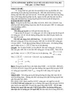 DÙNG HH ĐỂ GIẢI BÀI TOÁN TỌA ĐỘ