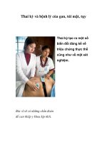 Thai kỳ và bệnh lý của gan, túi mật, tụy docx