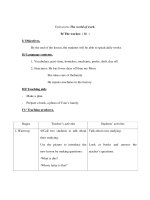 Anh văn lớp 7 - Unit seven: The world of work. B/ The worker. ( B1 ) pdf