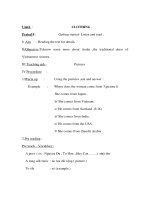 Giáo án Anh văn lớp 9 - Unit 2 : Period 8 - CLOTHING doc