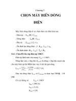 bảo vệ rơle trạm biến áp 110KV, chương 7 docx