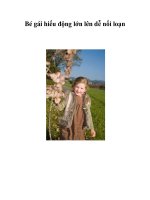 Bé gái hiếu động lớn lên dễ nổi loạn pptx