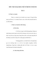 ĐIỀU TRỊ NGOẠI KHOA MỘT SỐ BỆNH CƠ HOÀNH (Kỳ 2) pptx