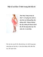 Một số sai lầm về thời trang khi bầu bí pps