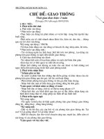 Kh giảng dạy chủ đề giao thông