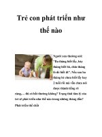 Trẻ con phát triển như thế nào pptx