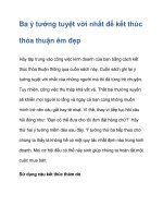 Ba ý tưởng tuyệt vời nhất để kết thúc thỏa thuận êm đẹp ppsx