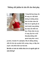 Những chế phẩm từ sữa tốt cho thai phụ ppsx