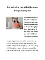 Đối phó với sự thay đổi thị lực trong thời gian mang thai pps