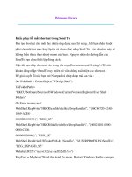 Windows Errors part 1 doc