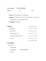 Giáo án Anh văn lớp 6 - Period 3 - Unit 1 - Lesson : 2 docx