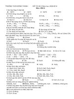 Đề tham khảo HKII 09-10 Hóa 8