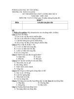 Đề thi HKII lớp 7 có đáp án