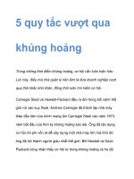 5 quy tắc vượt qua khủng hoảng ppsx