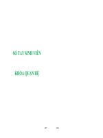 Sổ tay sinh viên khoa quan hệ ppsx