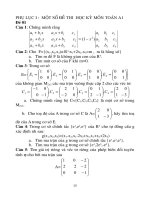 MỘT SỐ ĐỀ THI HỌC KỲ MÔN TOÁN A1 ppt