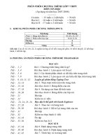 Phân phối chương trình lớp 7