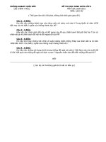 De thi HSG 9 Lich su Huyện Hoài Đức 2009 - 2010