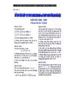 các đề thi tuyển vào trường chuyên