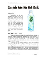 Phát triển sản phẩm mới: Sản phẩm nước dừa tinh khiết doc