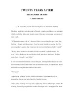 LUYỆN ĐỌC TIẾNG ANH QUA CÁC TÁC PHẨM VĂN HỌC –TWENTY YEARS AFTER ALEXANDRE DUMAS CHAPTER 43 doc