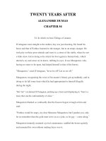 LUYỆN ĐỌC TIẾNG ANH QUA CÁC TÁC PHẨM VĂN HỌC –TWENTY YEARS AFTER ALEXANDRE DUMAS CHAPTER 54 ppt