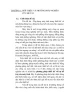 ứng dụng máy tính trong thiết kế và mô phỏng động học, động lực học trong kết cấu máy bào quang, chương 1 pps