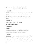 Giáo án Công nghệ lớp 7 - VAI TRÒ CỦA GIỐNG VÀ PHƯƠNG PHÁP CHỌN TẠO GIỐNG CÂY TRỒNG docx