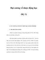 Đại cương về dược động học (Kỳ 1) ppt