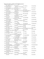 Causative form participle adjective pot