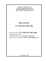 Bài giảng - Lý thuyết đô thị pot