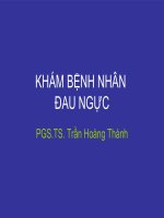KHÁM BỆNH NHÂN ĐAU NGỰC potx