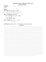 ĐỀ ĐÁP ÁN KT 1tiết C4 SỐ PHỨC GT12-CB