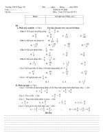 de kiem tra 1 tiết số học tiết 93