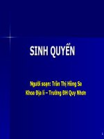 Bài giảng Sinh quyển pps