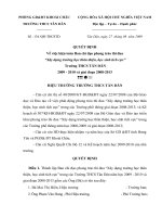 Quyết định thành lập BCĐ xây dựng trường học thân thiện