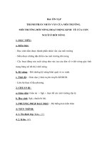 Giáo án địa lý 7 - Bài: ÔN TẬP THÀNH PHẦN NHÂN VĂN CỦA MÔI TRƯỜNG. MÔI TRƯỜNG ĐỚI NÓNG.HOẠT ĐỘNG KINH TẾ CỦA CON NGƯỜ Ở ĐỚI NÓNG doc