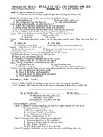 Đề khảo sát chất lượng giữa kì 2 - Văn 7