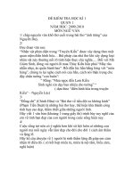 de thi hoc ki 1 lop 9 nam 2009-2010