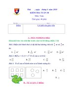 bài kiểm tra tuần 31