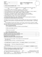 KTra 1 tiết số 4 Anh 8