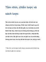 Tầm nhìn, chiến lược và sách lược potx