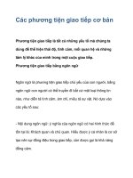 Các phương tiện giao tiếp cơ bản ppsx