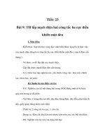 Giáo án Công nghệ lớp 9 - TH lắp mạch điện hai công tắc ba cực điều khiển một đèn ppt