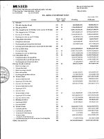 ngân hàng thương mại cổ phần sài gòn hà nội shb báo cáo tài chính hợp nhất quý 3 năm 2013 td bảng cân đối kế toán