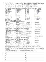 ĐỀ LUYỆNTHI  HỌC SINH GIỎI CẤP HUYỆN - 04