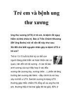 Trẻ em và bệnh ung thư xương pdf