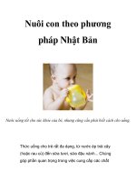 Nuôi con theo phương pháp Nhật Bản docx